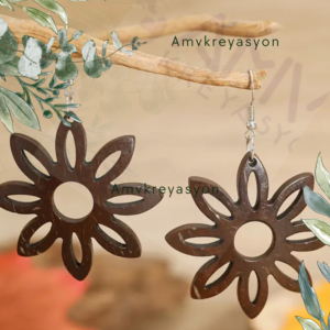 Floriane Coco Shell Earrings