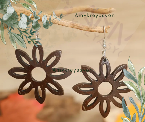 Floriane Coco Shell Earrings